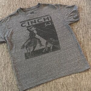 Cinch Heather Gray Cowboy Graphic Tee